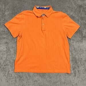 Vibrant Orange Men's Polo Shirt